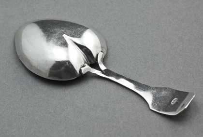Georgian Heart Shaped Silver Caddy Spoon - Matthew Linwood